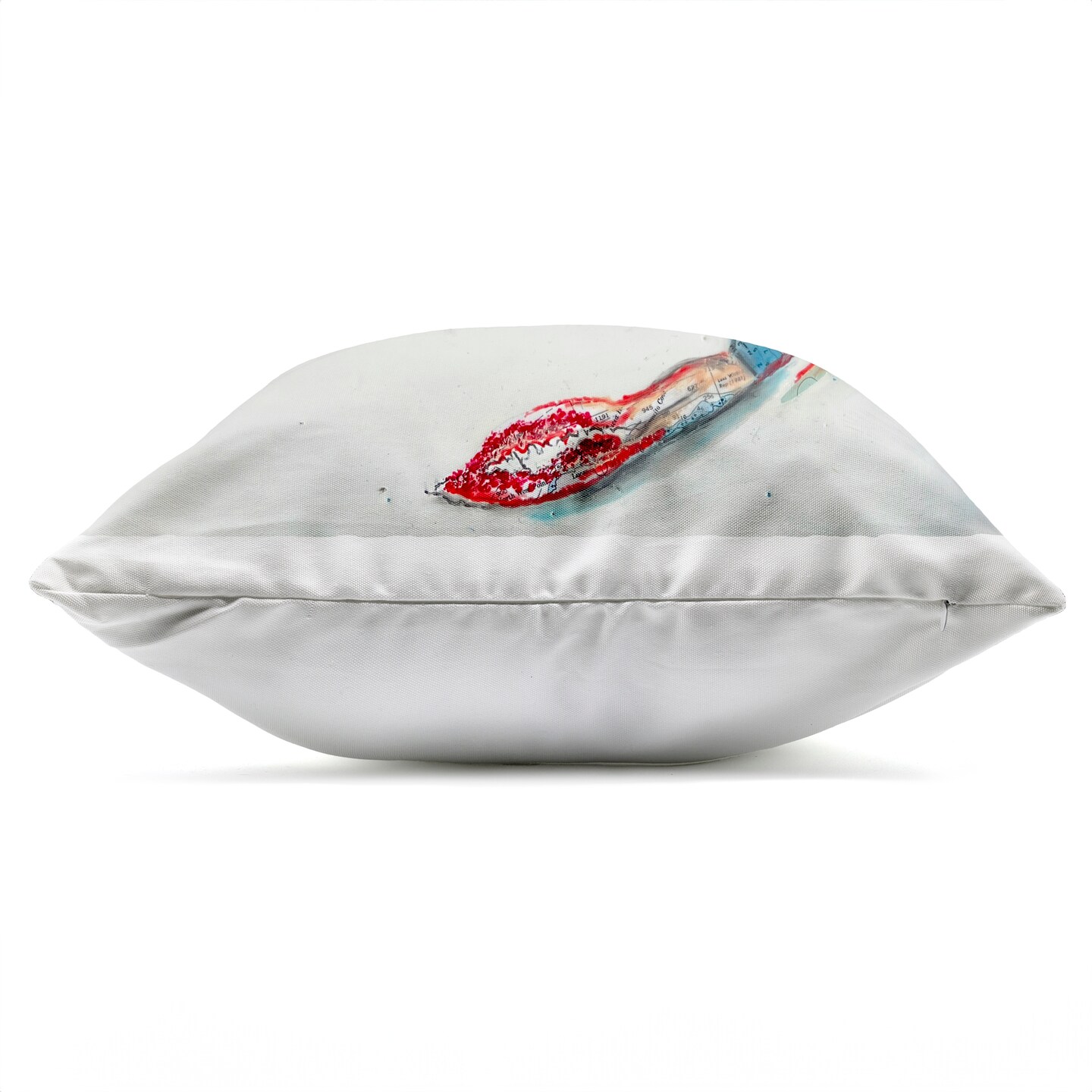 Stupell Industries Blue Crab with Abstract Motifs Outdoor Printed Pillow, design by Stacy Gresell, 18 x 7 x 18