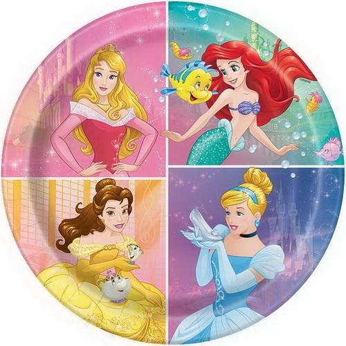 Disney Princess 9&#x22; Paper Luncheon Plates - 8ct