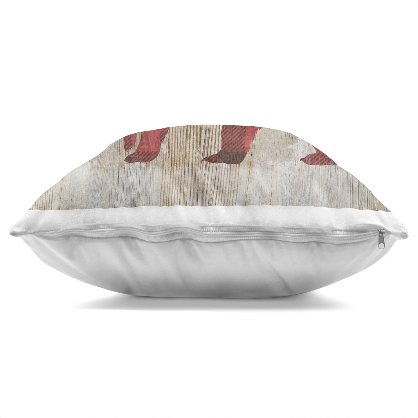 Stupell Industries Buffalo Plaid Bear & Bird Decorative Printed Throw Pillow, design by Susan Arnot, 18 x 7 x 18