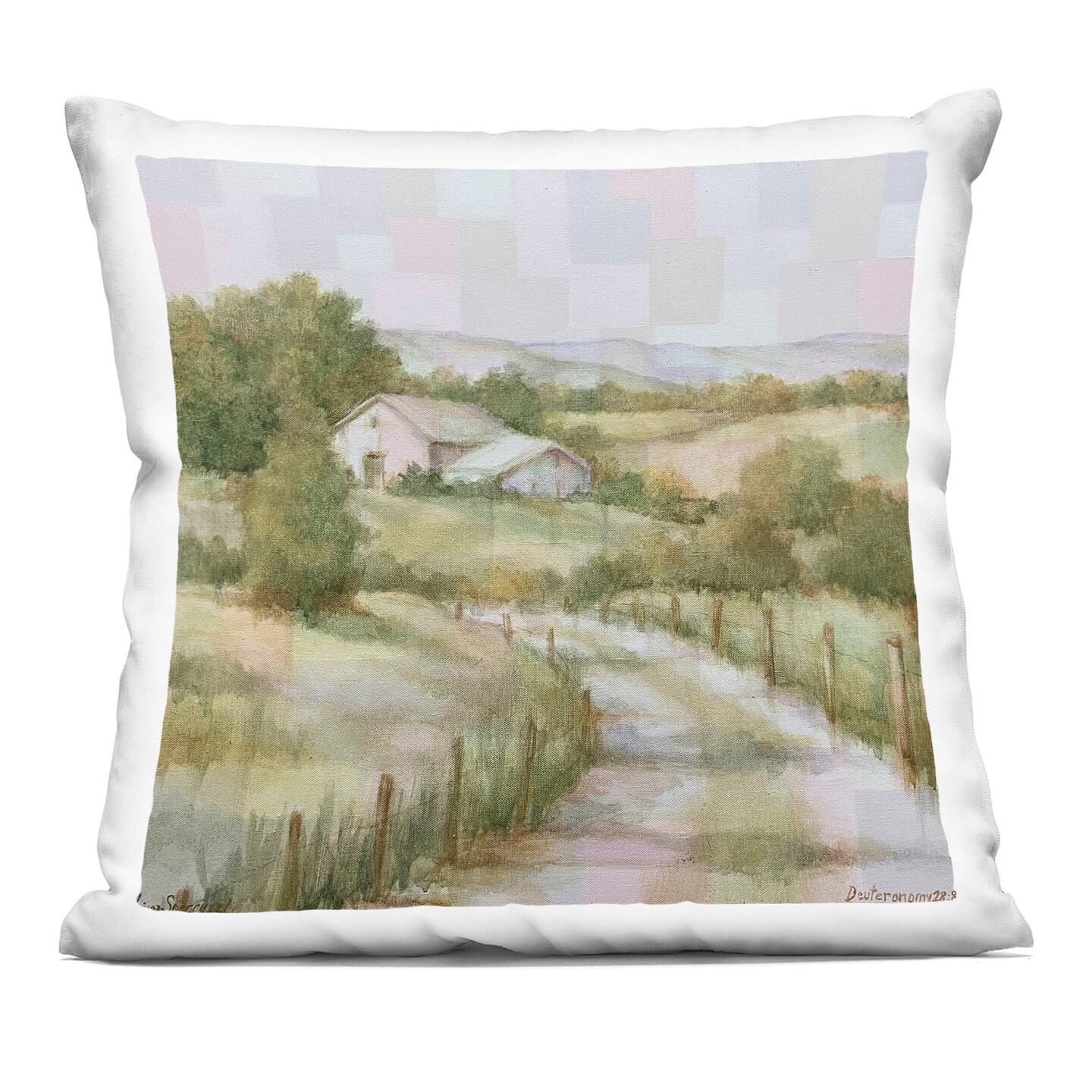 Stupell Industries Take Me Home Impressionist Landscape Decorative Printed Throw Pillow, design by Linda Sperruzzi, 18 x 7 x 18