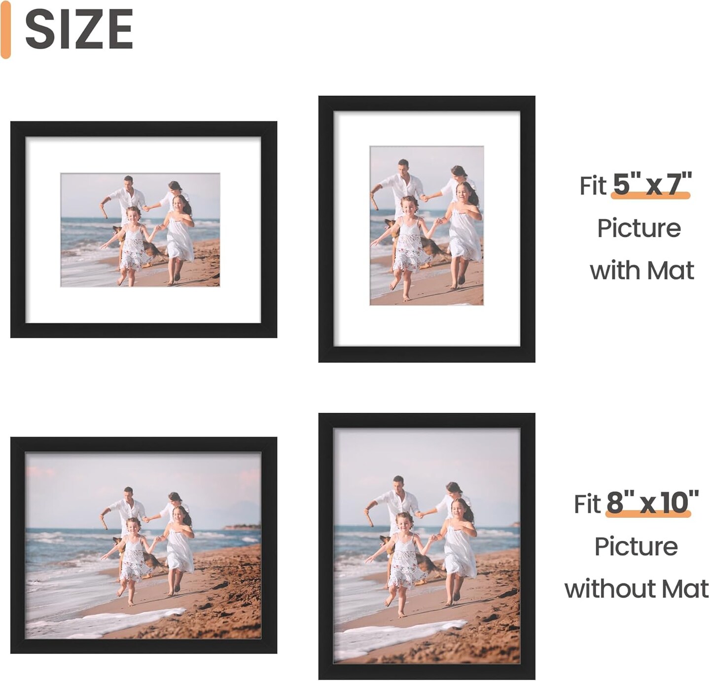 8x10 Picture Frame Set of 10