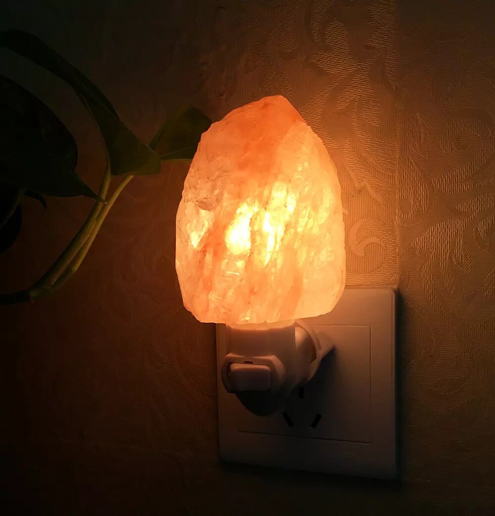 Himalayan Salt Lamp Natural Crystal Hand Carved Night Light