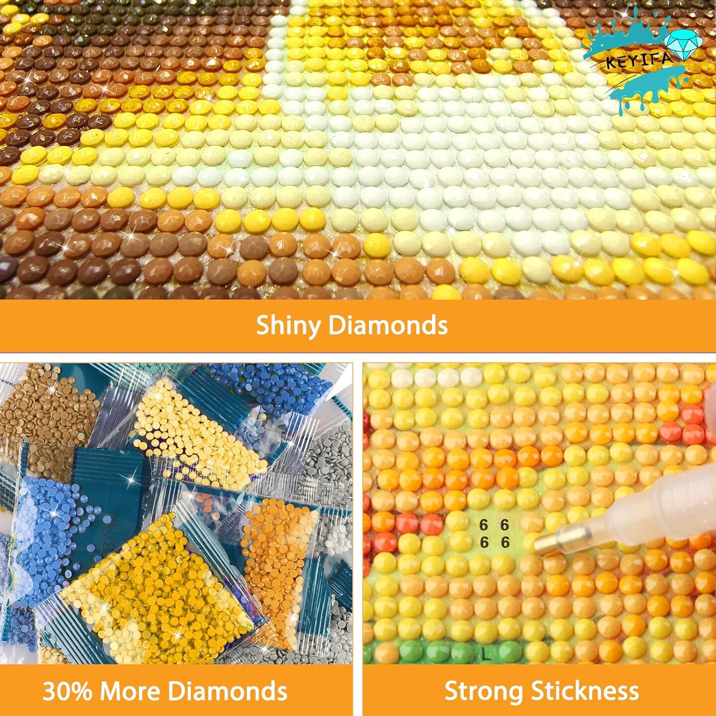 Diamond Painting River Sunset Diamond Art Kits for Adults, 5D Round Full Drill Landscape Diamond Painting Kit for Beginner, DIY Gems Art Craft for Home Wall Decor 12x16 inch