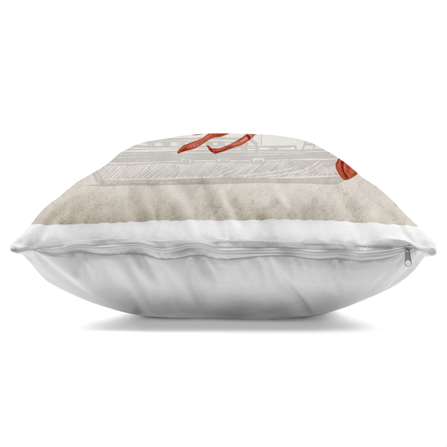 Stupell Industries Red Lobster over Compass Decorative Printed Throw Pillow, design by Kim Allen, 18 x 7 x 18