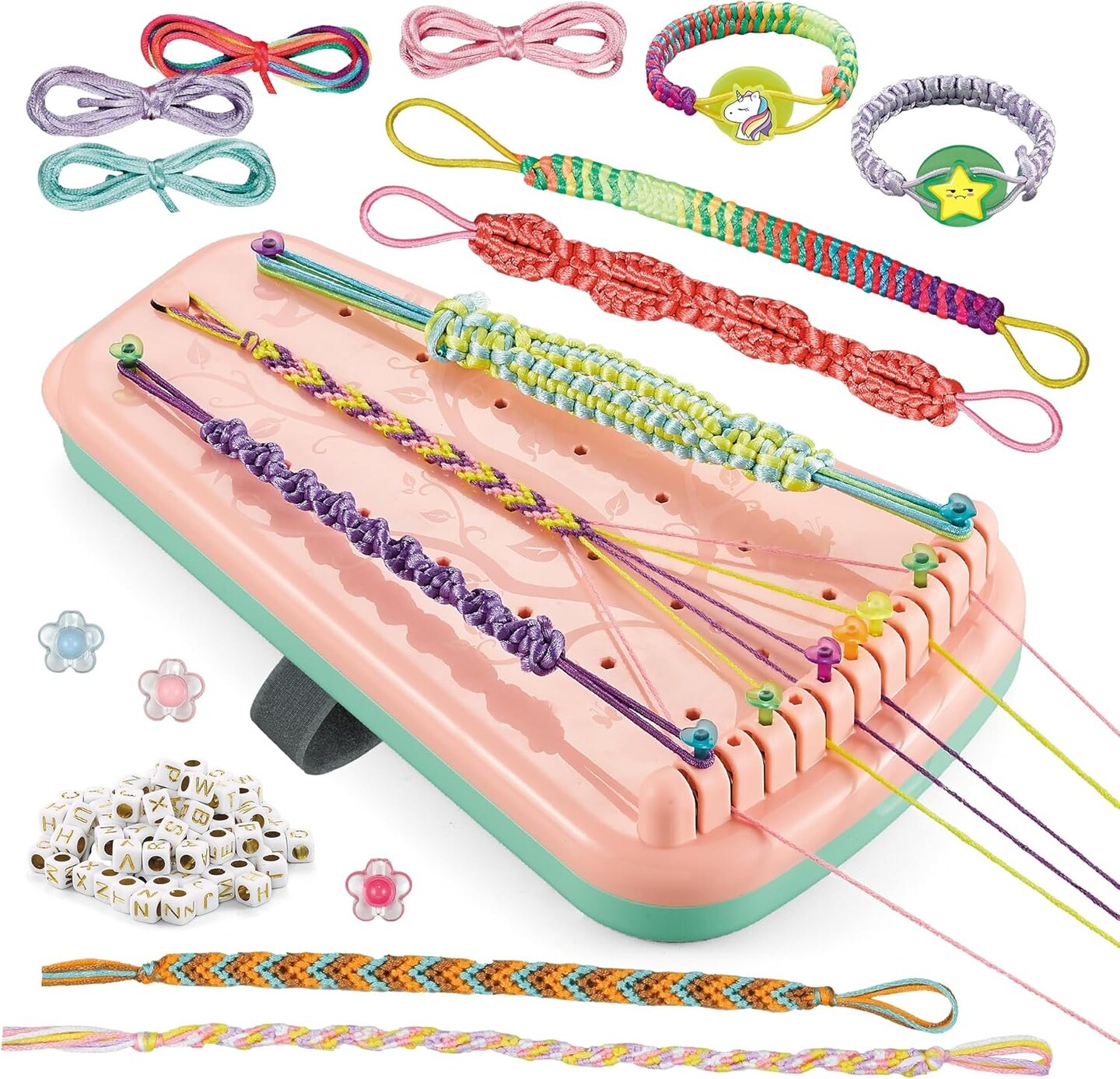 Friendship Bracelet Making Kit for Girls,Bracelet Kit Toys,Arts and Crafts for Kids Age 7-12,