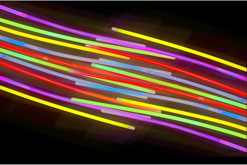 300 Glow Sticks Necklaces 22 inch Glow in The Dark Halloween Party Supplies Glow in The Dark Light Up Glow Party Decorations