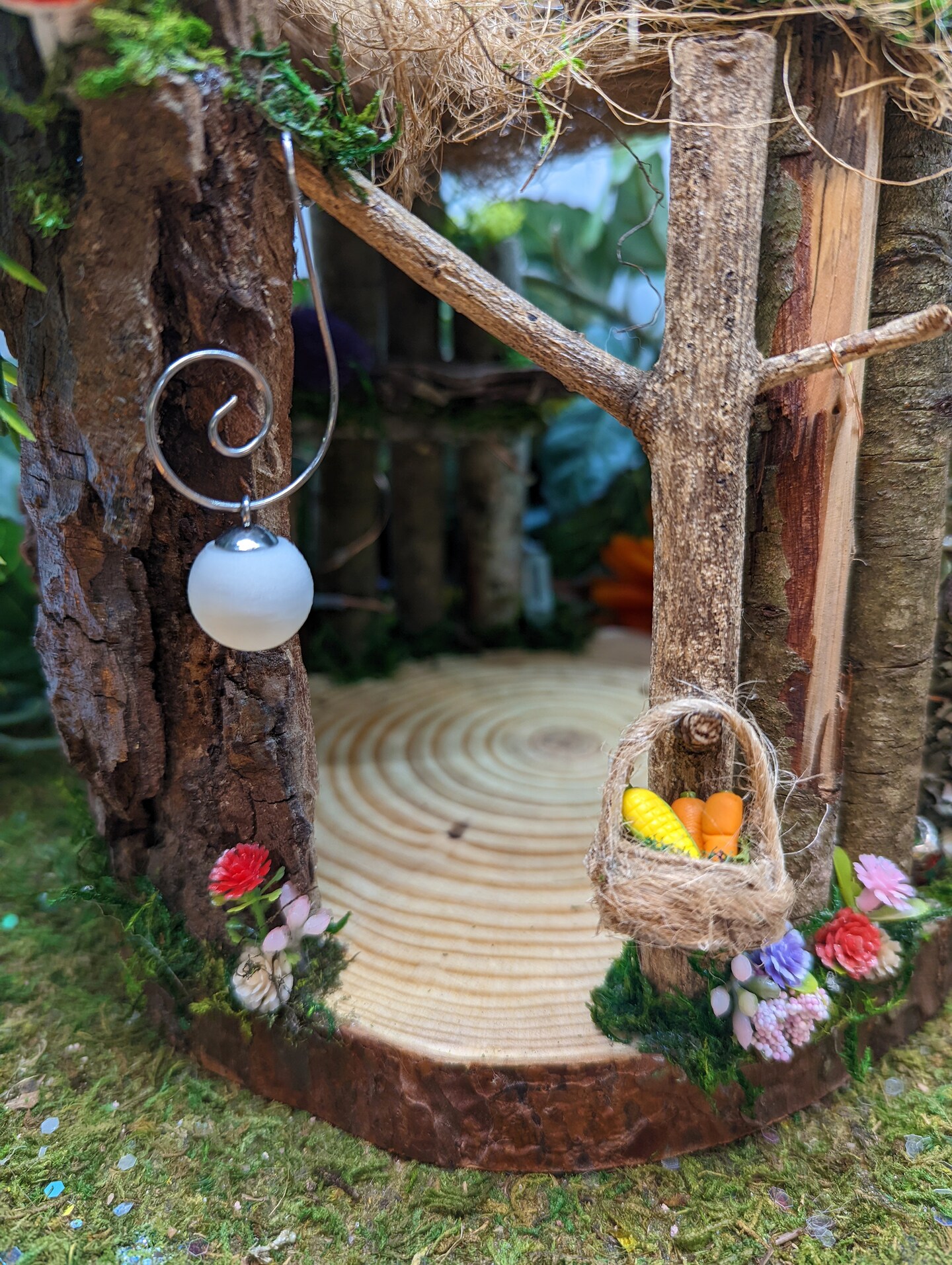 Fairy Garden House with Lantern, Fairy House, Outdoor Fairy House