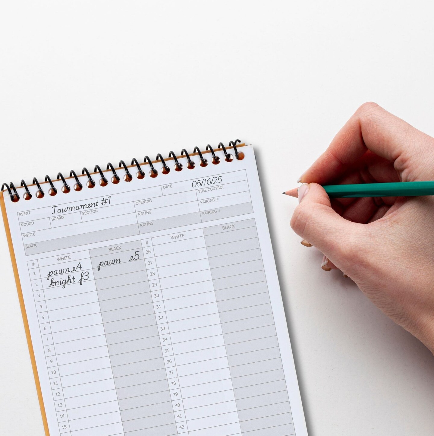 WE Games Ultimate Chess Player&#x27;s Scorebook