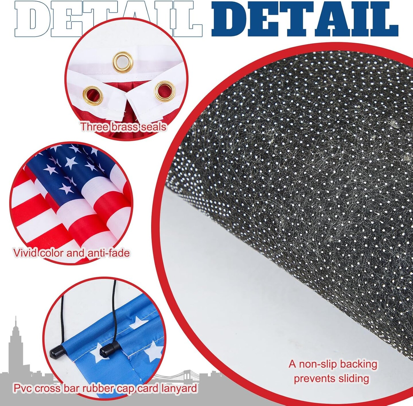 14 Pcs 4th of July Porch Sign Outdoor Decorations, 5.9&#x27; American Patriotic Hanging Paper Fans Flag Banners Mat Set Memorial Day Front Door Decoration for USA Independence Day Party Supplies