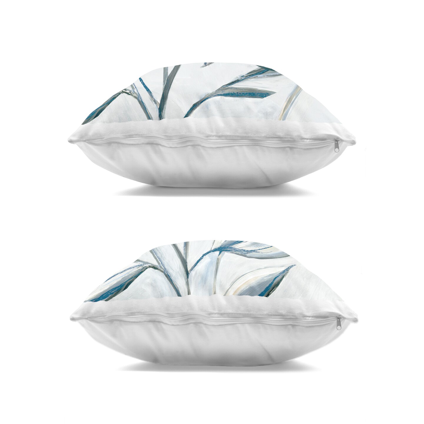 Stupell Industries Neutral Contrast Flowers 2 Piece Decorative Printed Throw Pillow Set, design by Hannah Dawson, 18 x 7 x 18