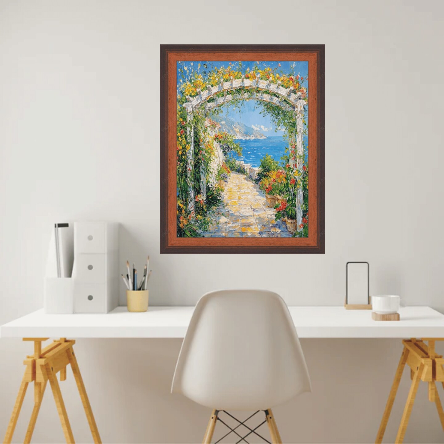 Certificate Glossy Walnut Wood Picture Frame 17x25 frame