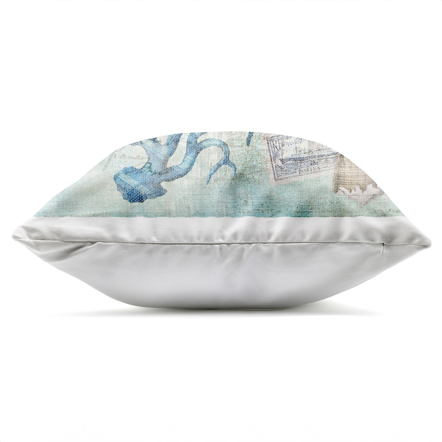 Stupell Industries Vintage Post & Aquatic Life Outdoor Printed Pillow, design by Susan Arnot, 18 x 7 x 18