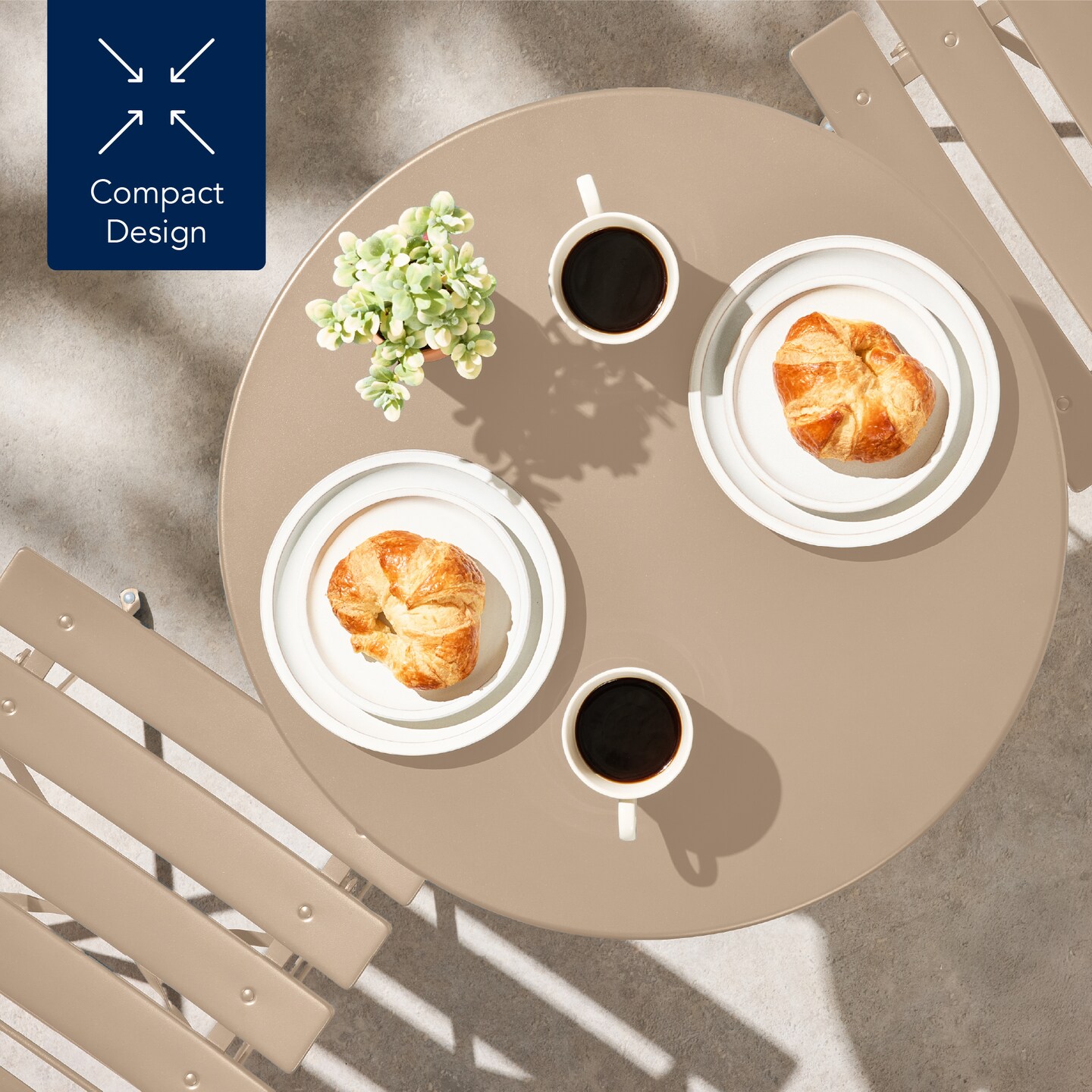 Best Choice Products 3-Piece Small Bistro Set, Folding Patio Furniture Set of 2 Chairs and Table