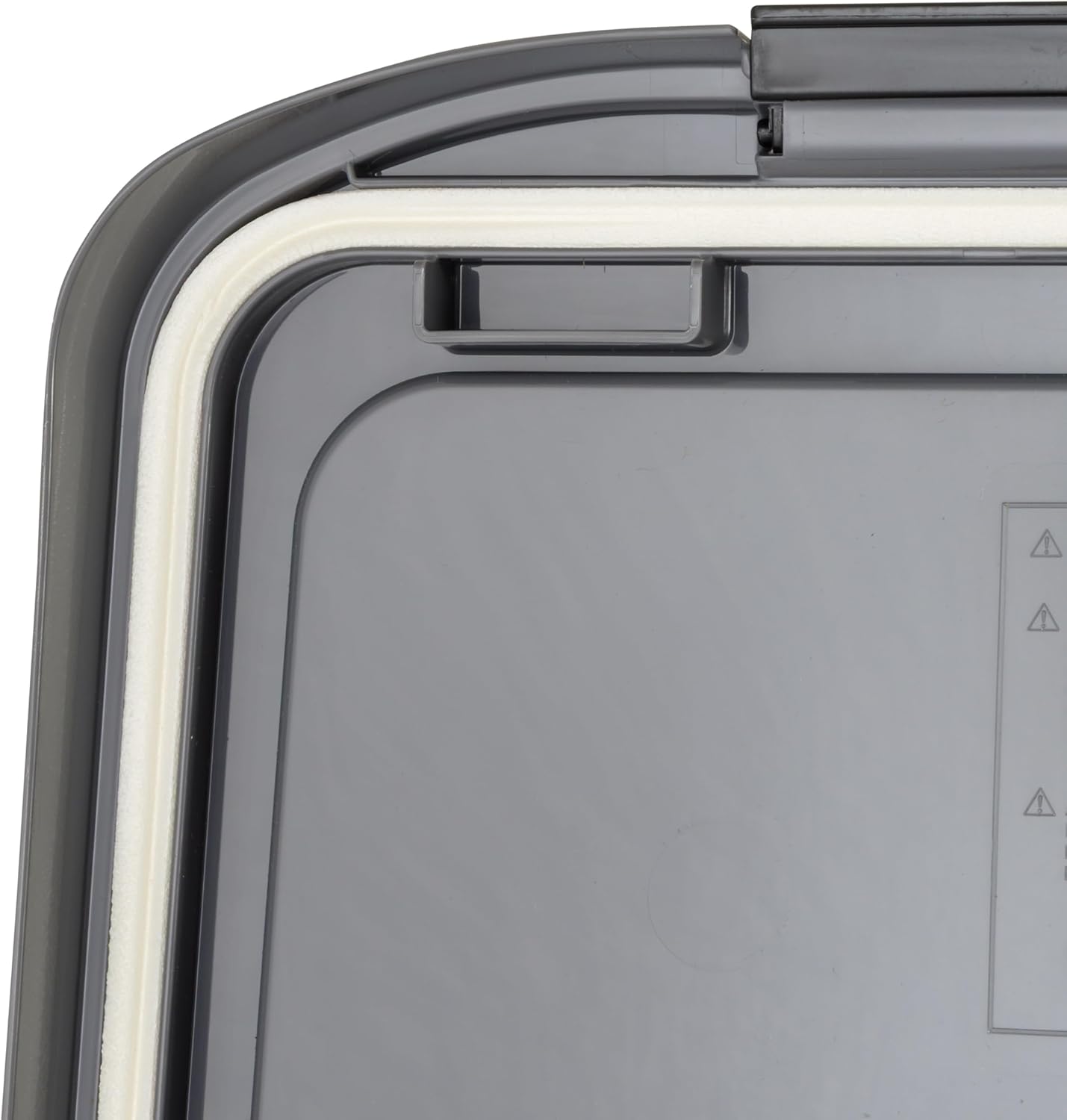 IRIS USA Dog Food Storage Container 50 lbs, with Removable Rolling Wheels & Included Scoop, for Dog Cat Bird and Other Pets, Clear/Dark Gray