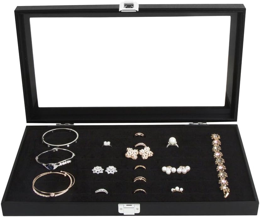 Versatile Ring Organizer Display Case – Elegant Jewelry Box for Storing and Showcasing Multiple Rings