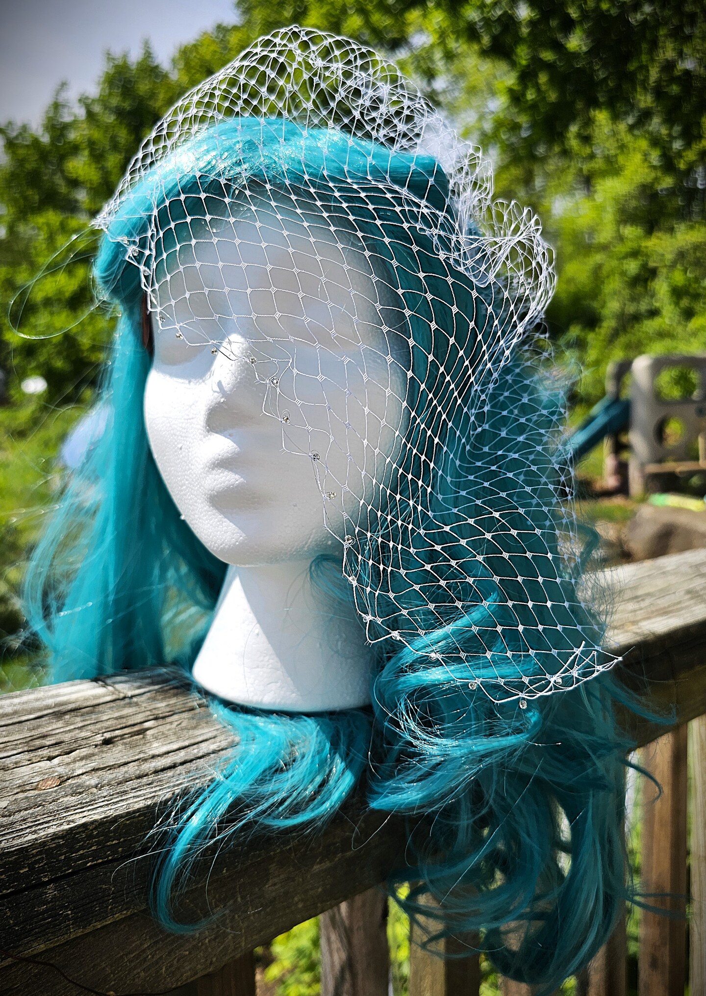 Classic White Birdcage Veil with Beaded Edge | MakerPlace by Michaels