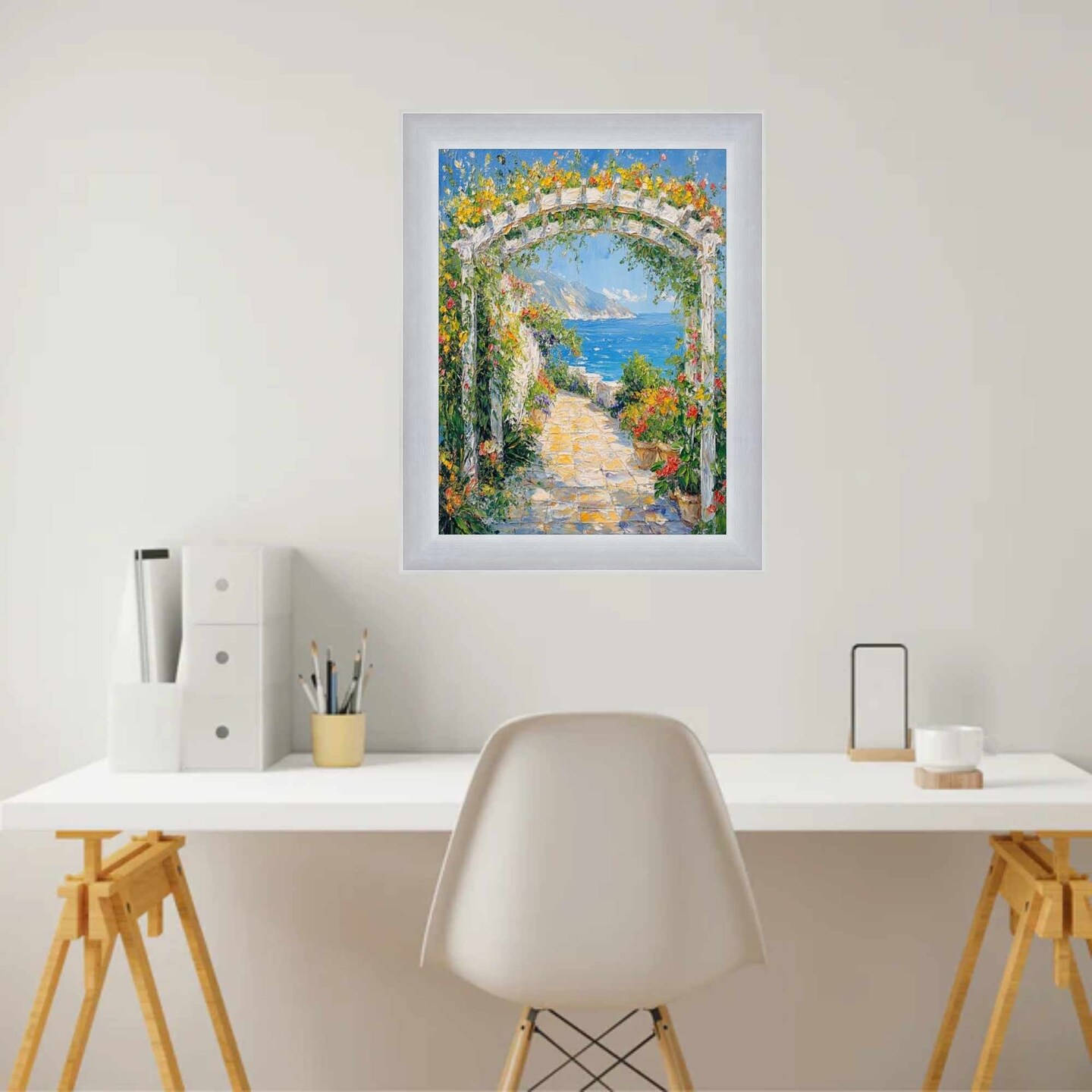 Modern Stainless Steel Iron Picture Frame 8.5x11 frame