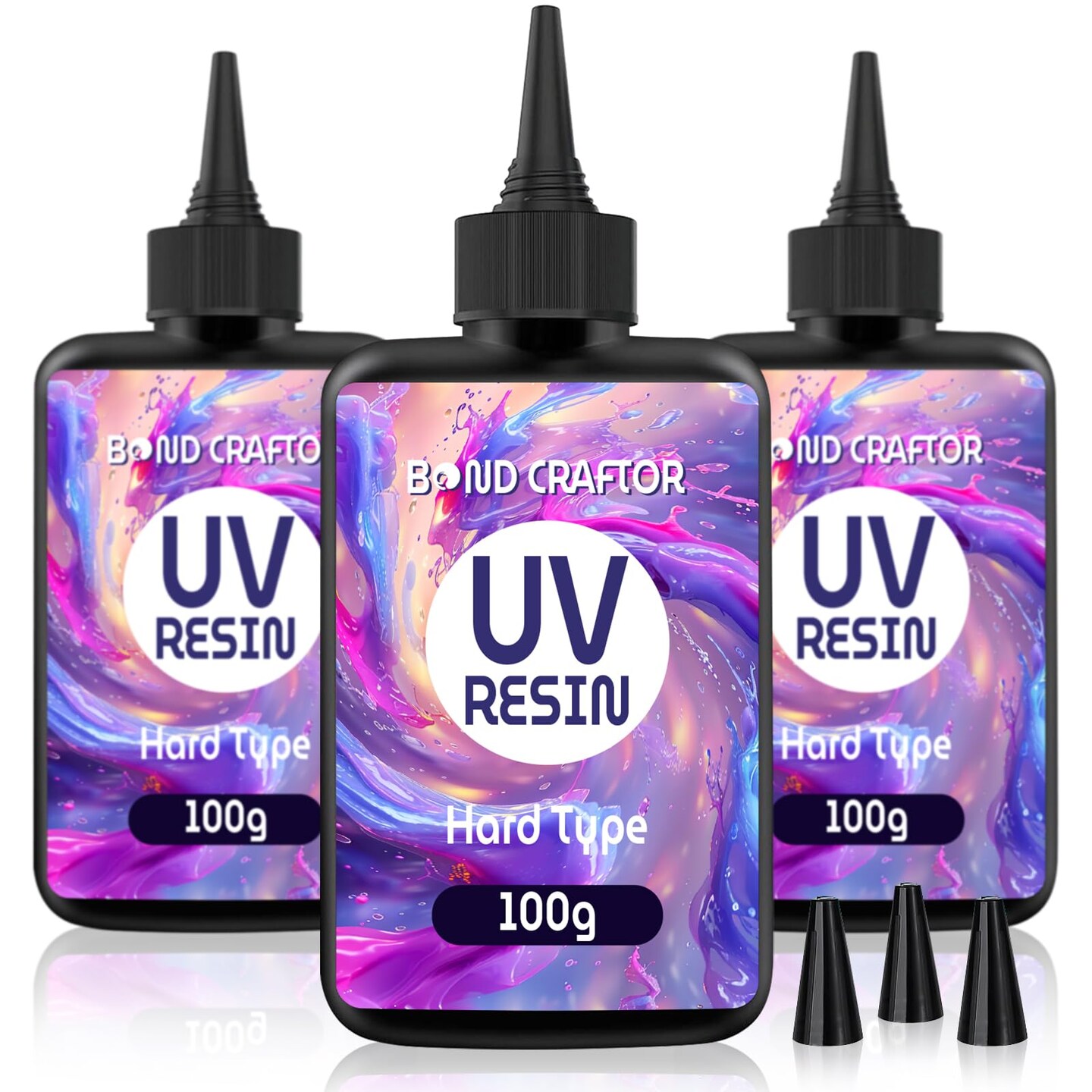 Craftor UV Resin 300g, Fast Curing Clear Epoxy Resin Hard Type for Jewelry Making, Craft, DIY  & Organizer Storage Tote Bag