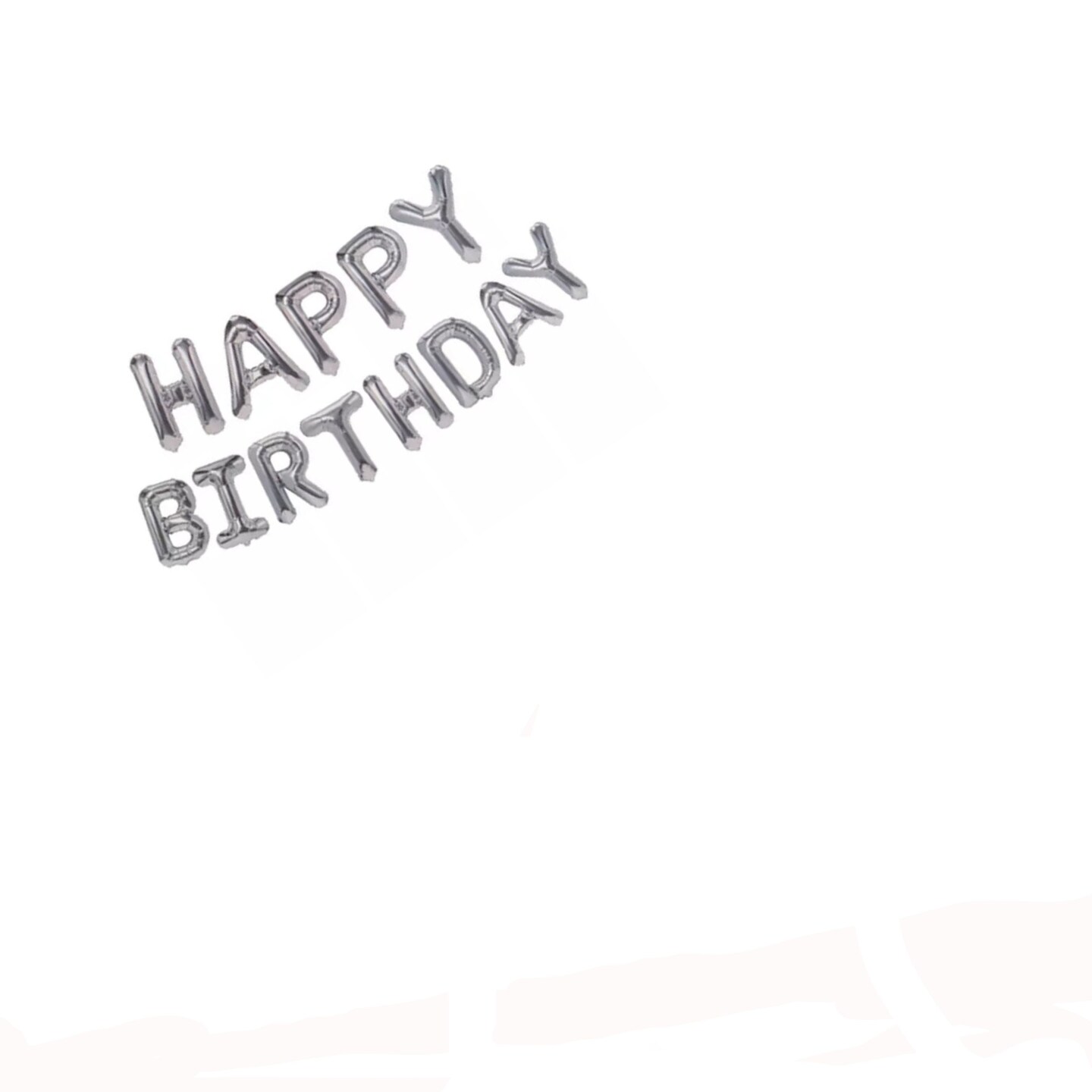 Happy Birthday Self-Inflating Balloon Banner Party Decoration