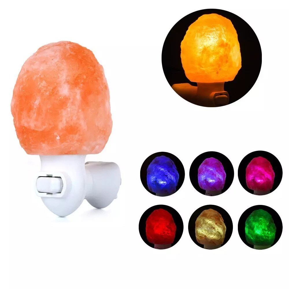 Himalayan Salt Lamp Natural Crystal Hand Carved Night Light