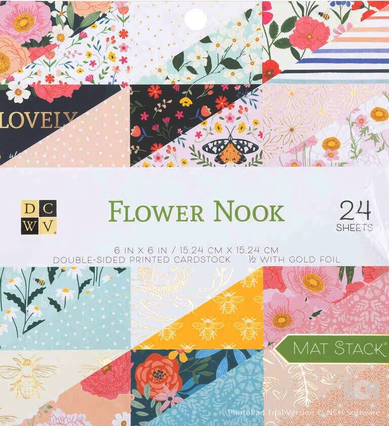 DCWV Flower Nook 6 x 6 Paper Pad