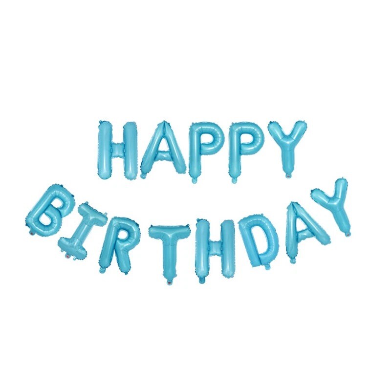 Happy Birthday Self-Inflating Balloon Banner Party Decoration