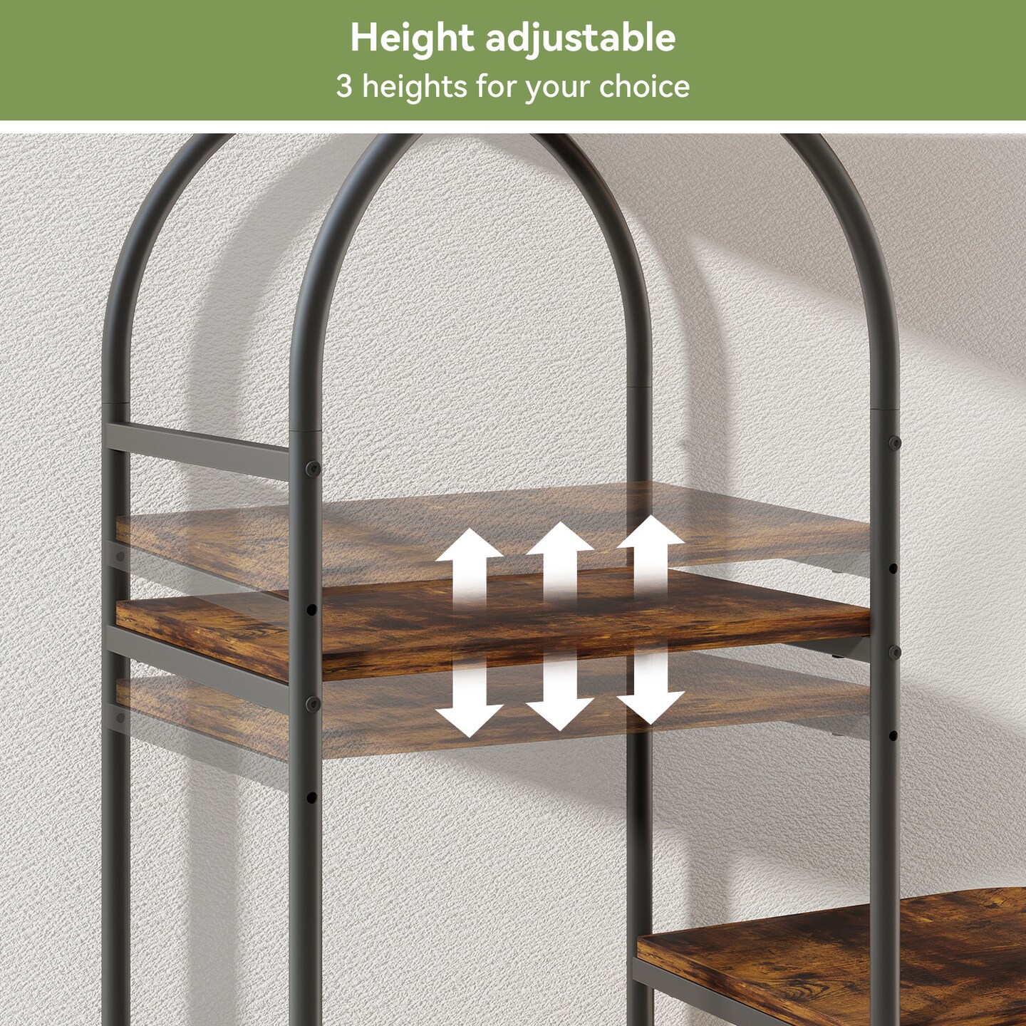 Plant Stand with Grow Lights, 6 Tier Plant Shelf Indoors, Corner Flower Display Stand for Multiple Plants , Multifunctional Storage Arch Large Capacity Plant Rack for Living Room, Balcony (Hot Color)