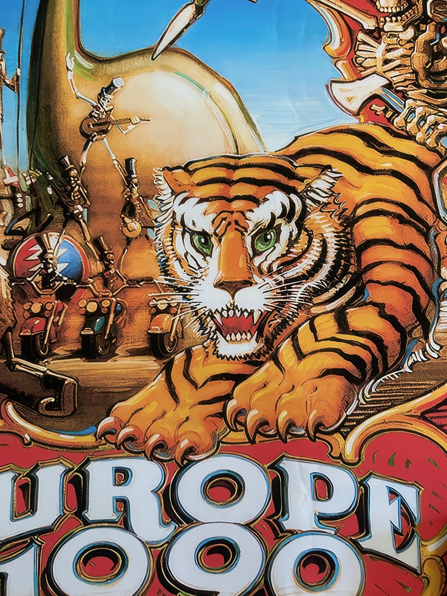 Grateful Dead リックグリフィン ポスター Grateful Dead 1990 Frankfurt Germany Europe Poster by Rick