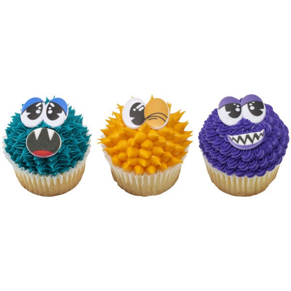 Monster Face Assortment Dec-Ons&#xAE; Decorations (12 pieces)