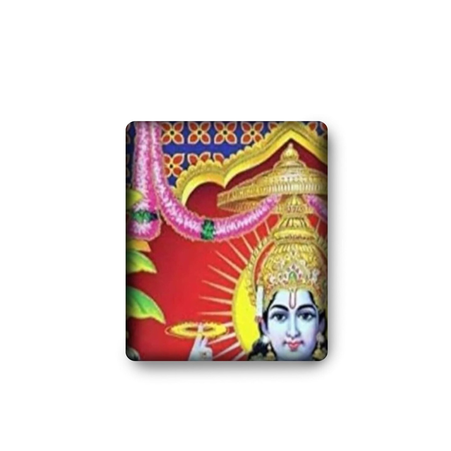 Satyanarayana Cloth Banner Backdrop 5x8ft Hindu God Wallpaper Home Room Wall Decor Photo Studio Booth Props Traditional Pooja Backdrop Housewarming Decoration Wall Banner