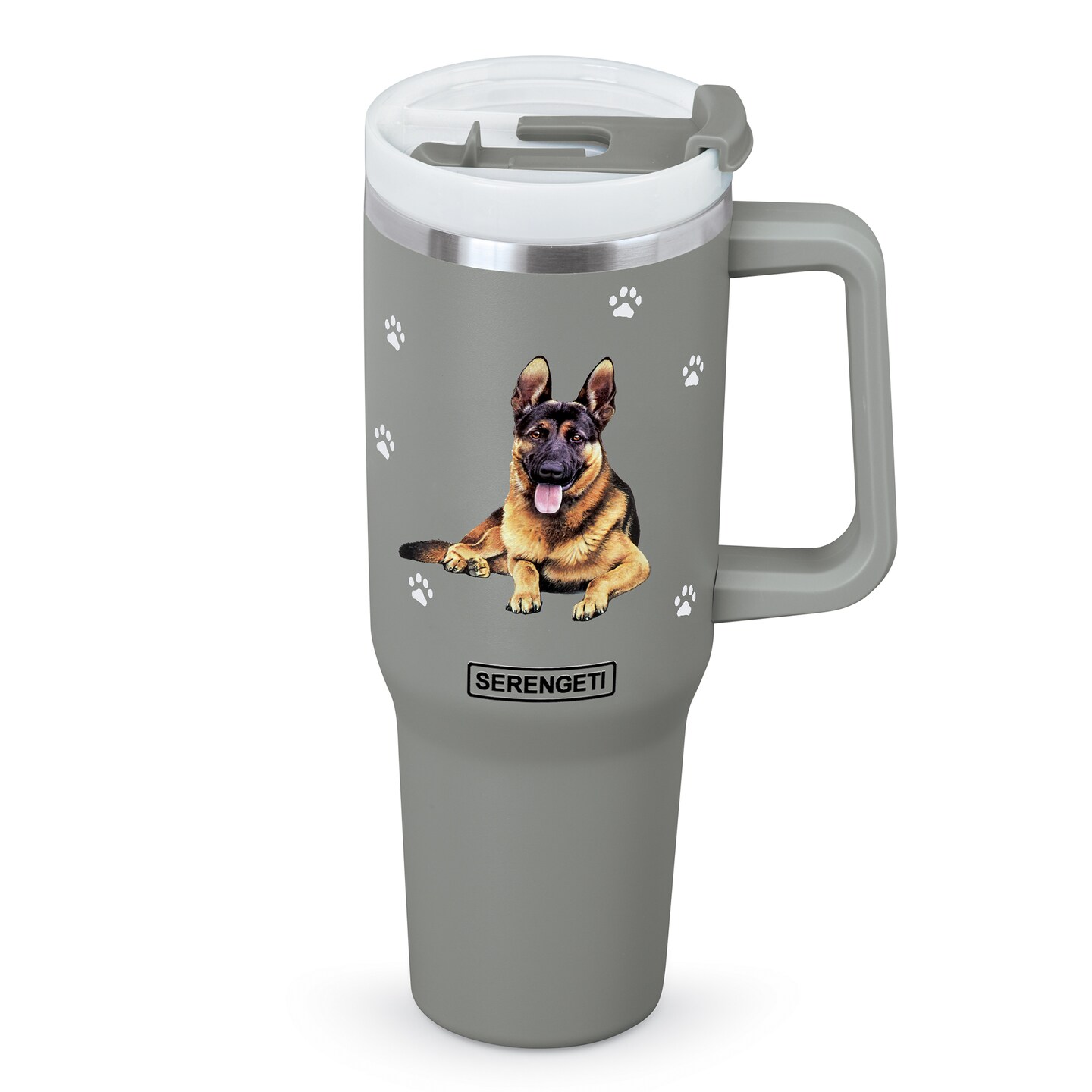 Collections Etc 40 oz. Stainless Steel Double Wall Insulated Pet Tumbler