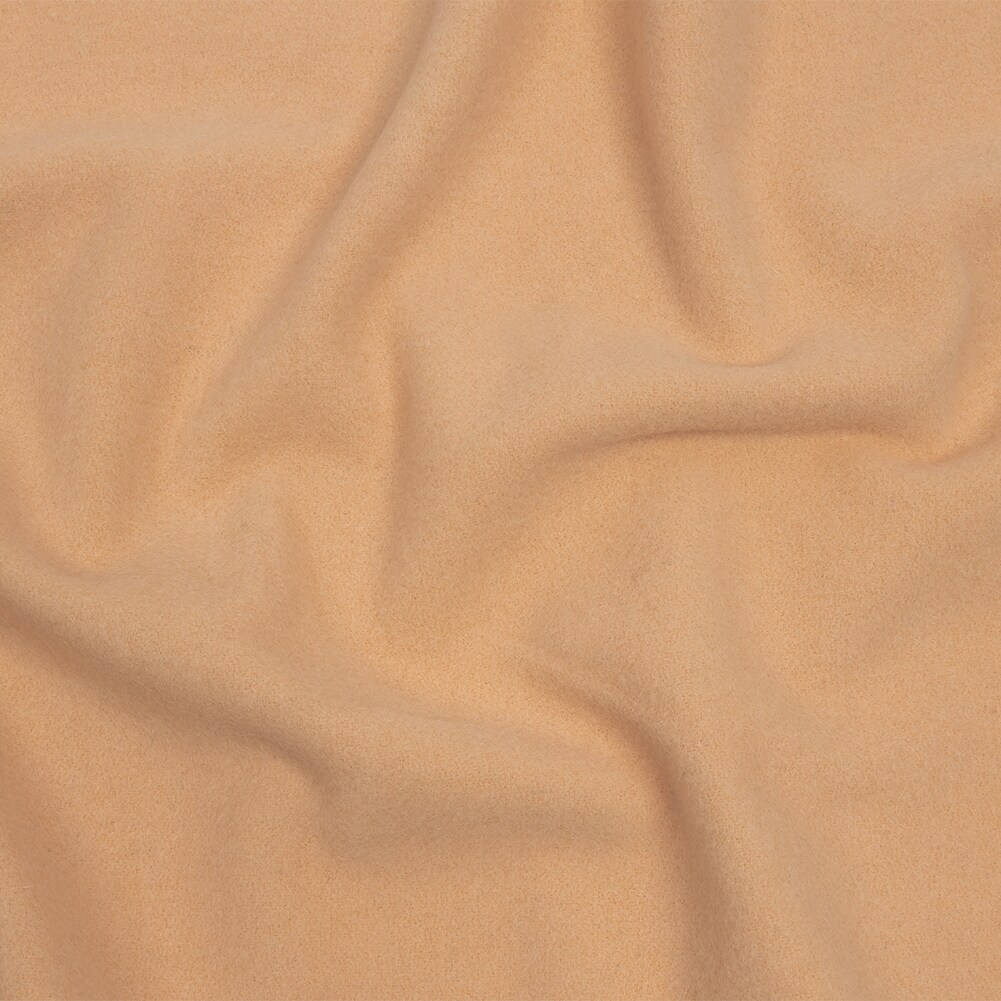 1 Yard Italian Beige Wool and Cashmere Coating Fabric Alberini Collection 60’’ Width