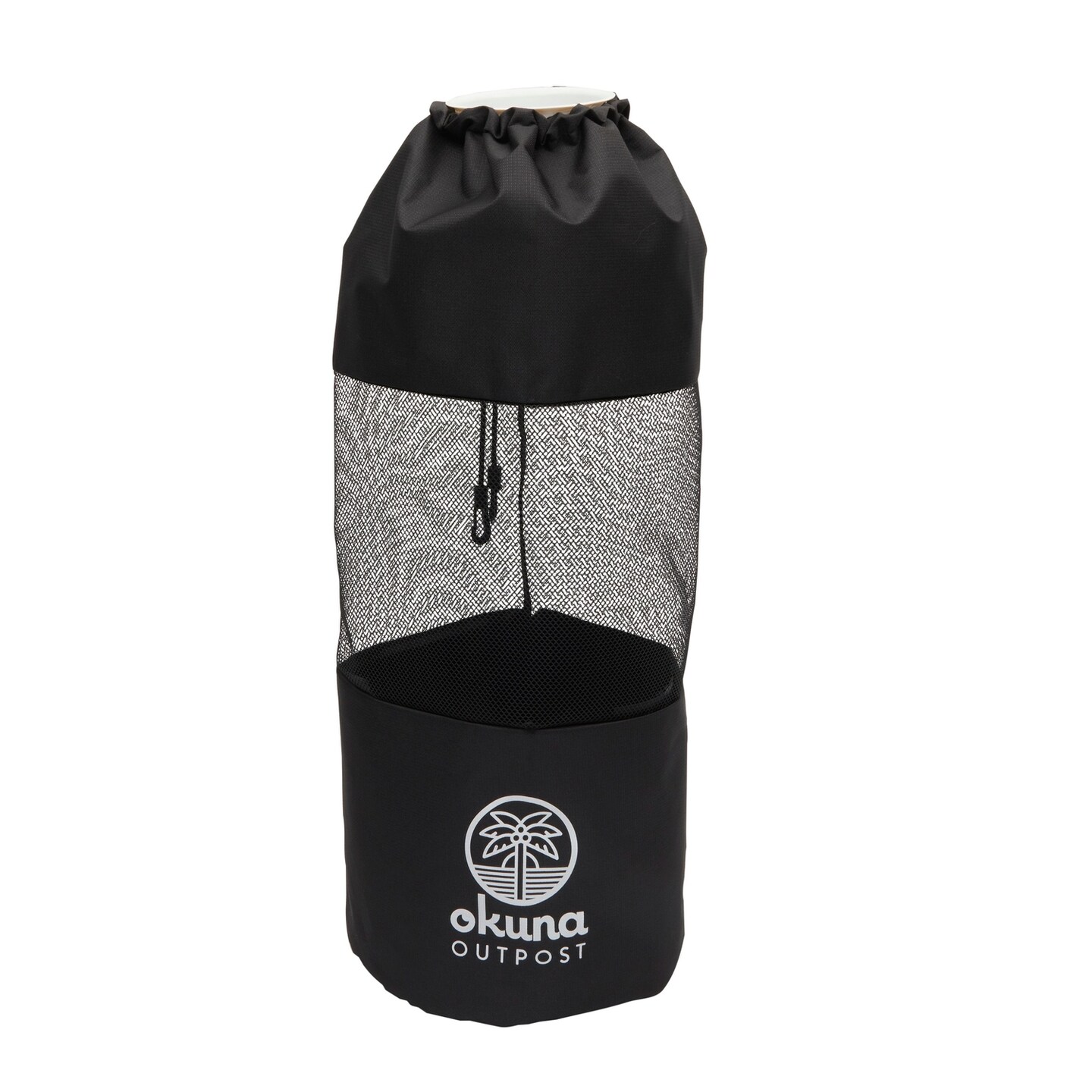 Mesh Pontoon Boat Trash Bag with Hangers for Fishing (Black, 9.8 x 27.5 In)