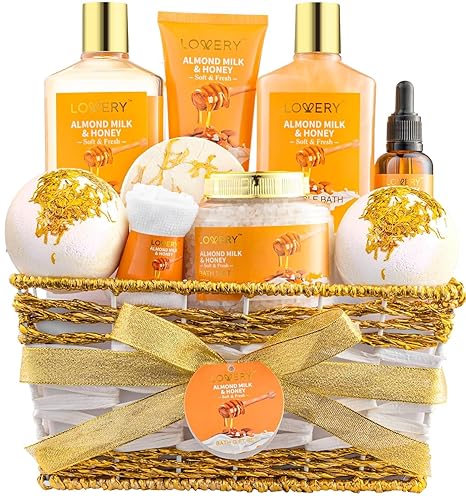 Personal Care Set - Home Bath Pampering Package for Relaxing - Spa Self Care Kit - Thank You, Birthday, Mom, Anniversary Gift
