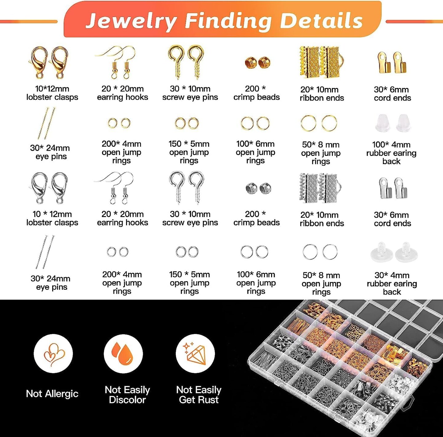 Jewelry Making Kit for Adults – Complete Jewelry Making Supplies Set with Pliers, Wires, Necklace Chains, Findings, Magnifier, Tools & Storage Bag