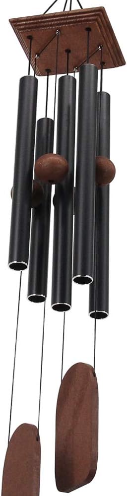 Wind Chimes Outdoor Deep Tone, Memorial Wind Chimes Outdoor, Gifts for Housewarming/ Mother Day/ Christmas, Outdoor Decor for Patio, Garden, Yard, Home (36 Inch Black Wind Chime)