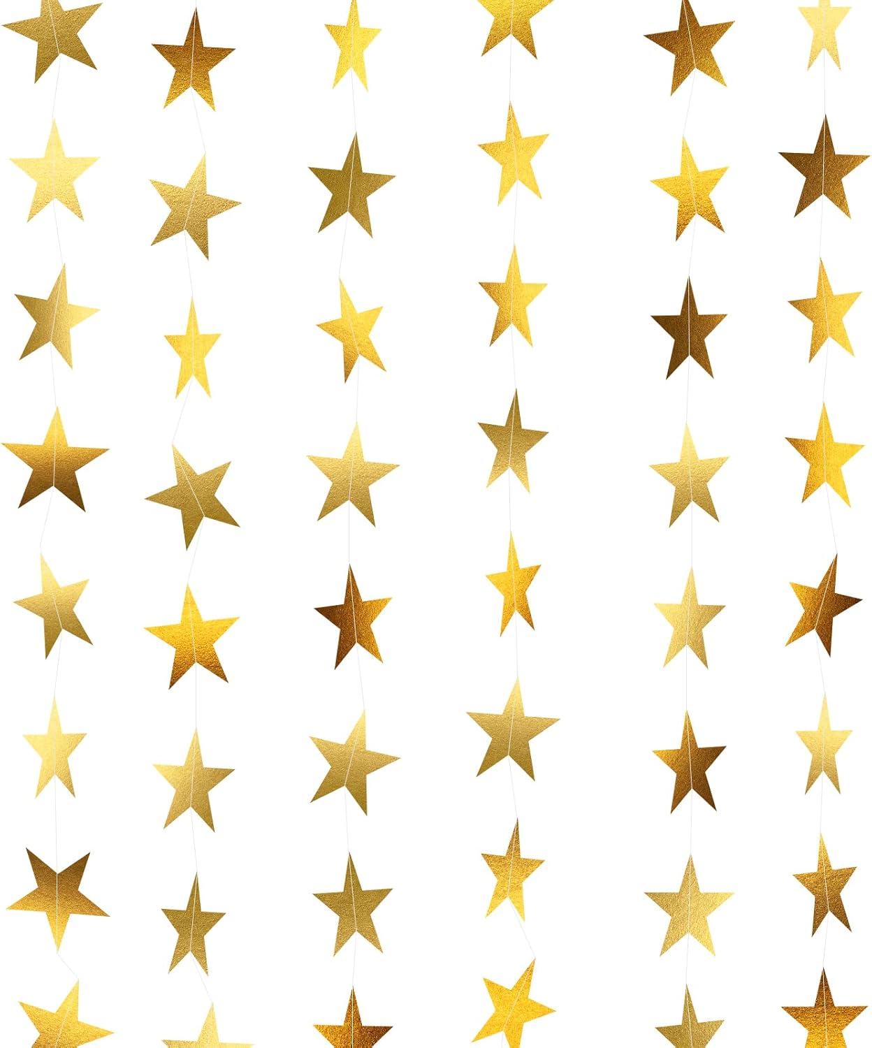 Paper Glitter Star Garland Banner Party Decoration