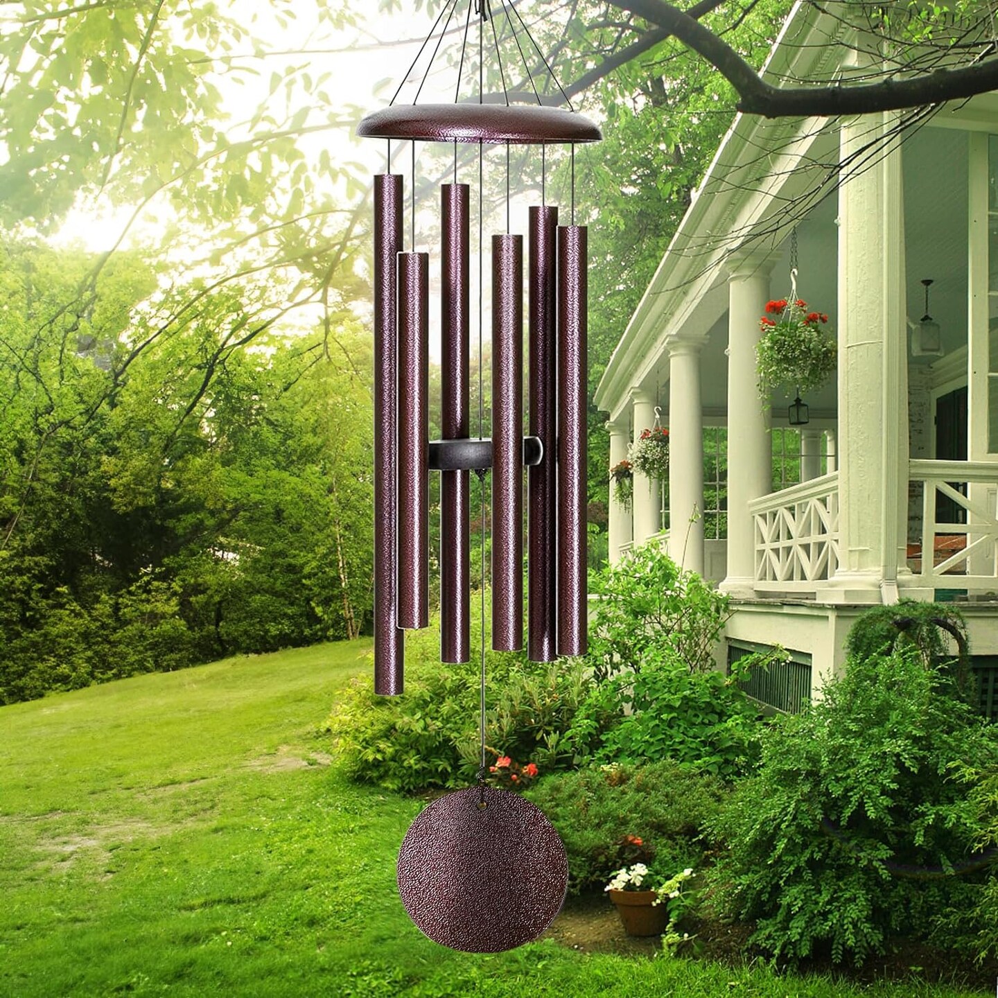Wind Chimes for Outside Deep Tone, 38'' Large Memorial Wind Chimes Outdoor, Wind Chime Gifts for Mother's Day/Grandma, Sympathy Gifts, Bronze