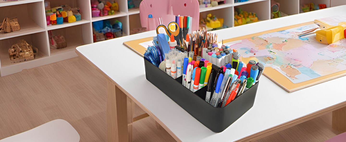 Enjoy Organizer Portable Supply Caddy Compartment with Handle 8 Dividers Art Caddy Multi-Purpose - Made In USA