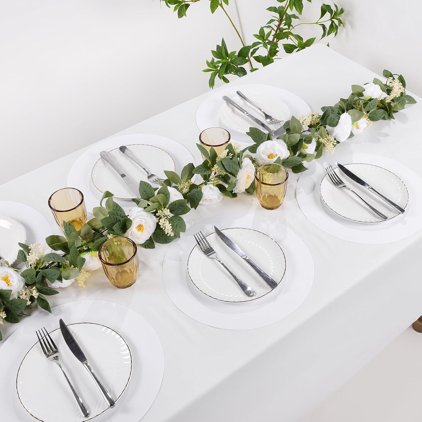 100 PCS Round Paper Placemats 13 inch Disposable Paper Place Mats for Dinner Wedding Birthday Party Festival Table Decoration Indoor Outdoor, White