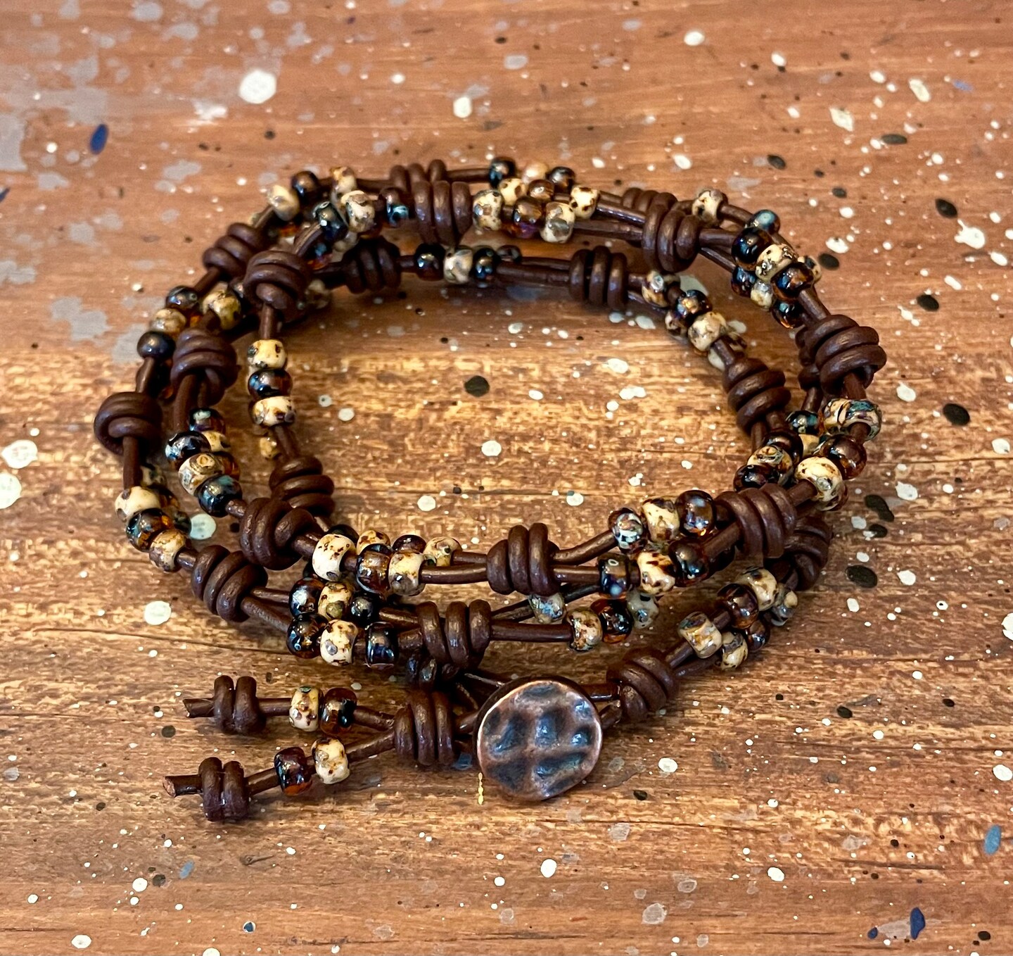 Barrel Knot and Miyuki Seed Bead Bracelet Mik16 | MakerPlace by Michaels