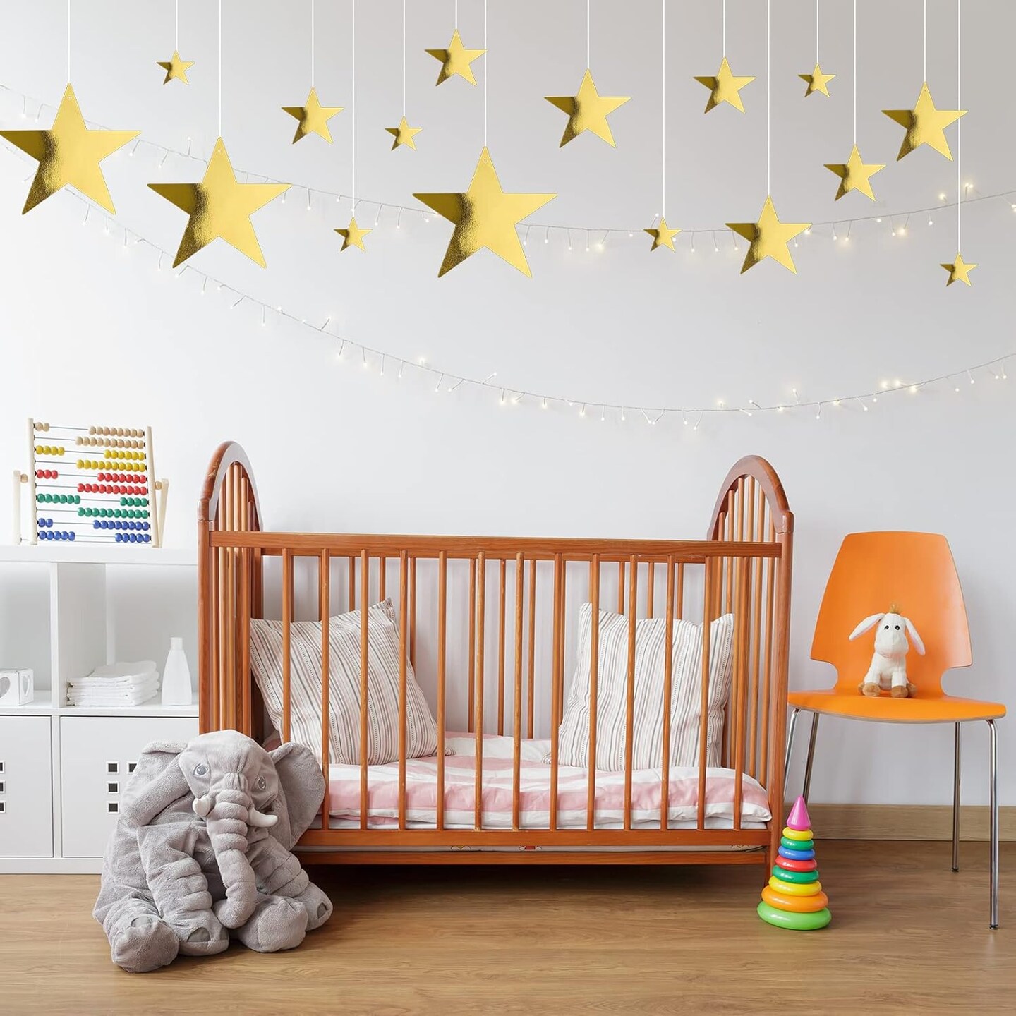 48 Pcs Gold Cardboard Stars Cutouts Party Decorations