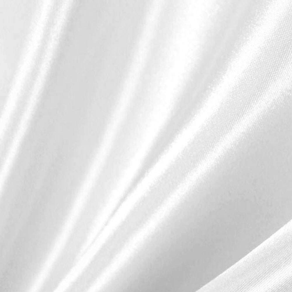 10 Yard White Satin Fabric for Dresses Bridal Decor Upholstery with Roll Option 60 Inch Width