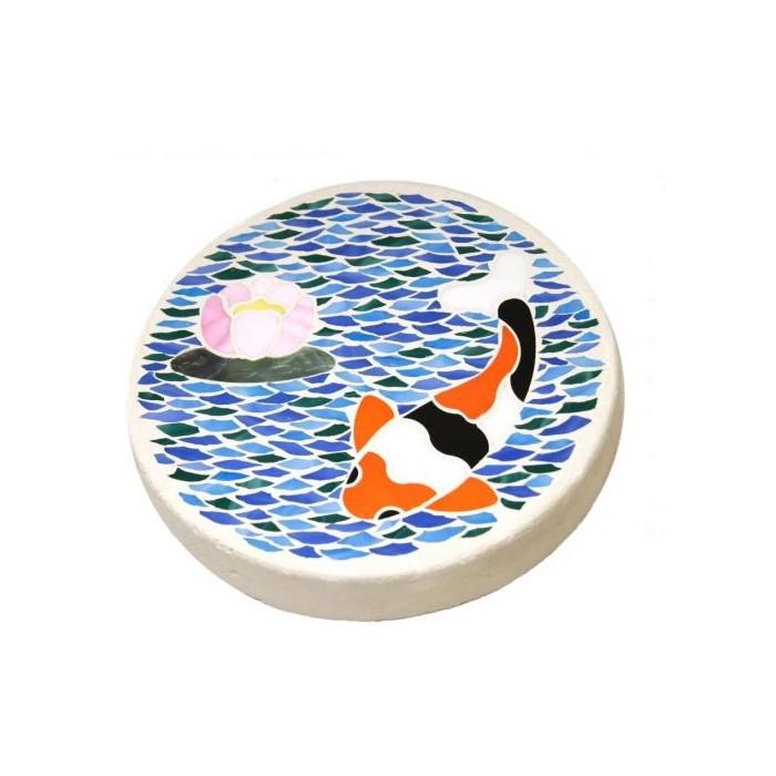 12"RD. Mosaic Form Stepping Stone Mold for Garden Walkways, Patios & More