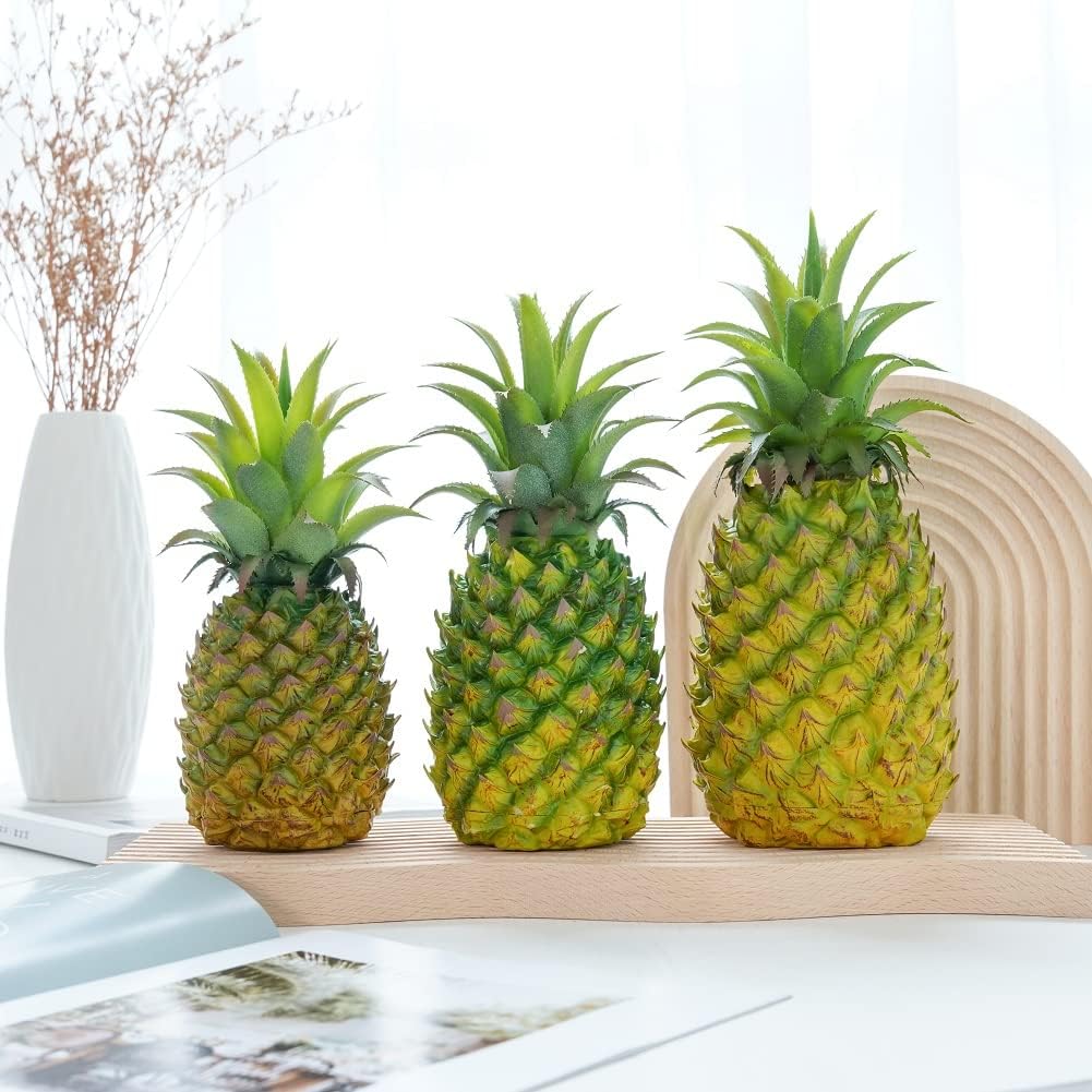 Artificial Pineapple -Simulated Fruit Decoration, Lifelike Fake Fruit Model