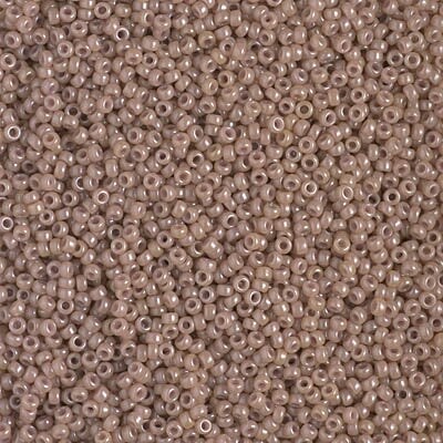Miyuki 15/0 Round Seed Bead, 15-1461, Dyed Opaque Latte, 8 grams