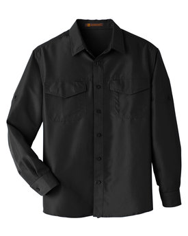 Harriton&#xAE; Men&#x27;s Key West Long-Sleeve Performance Staff Shirt
