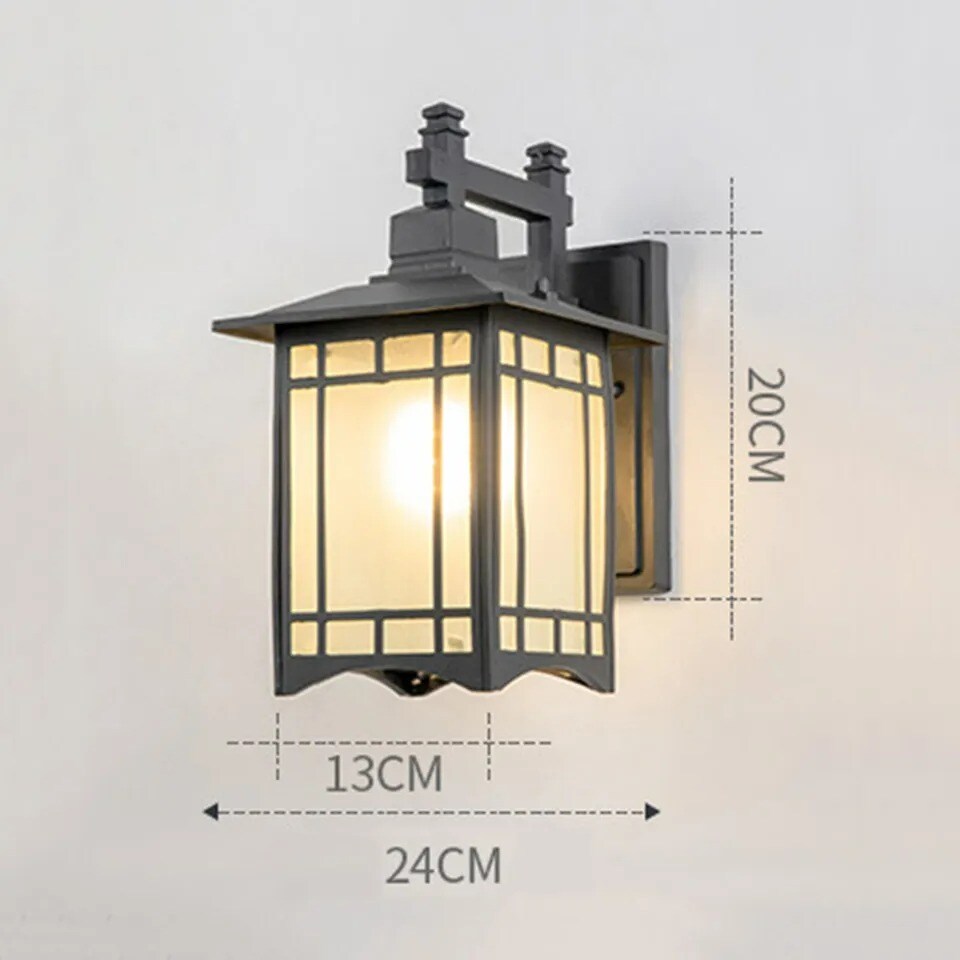 Vintage Exterior Light Wall Light Fixture Shade Lantern Sconce Porch Lighting