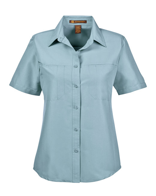 Harriton&#xAE; Ladies Key West Short-Sleeve Performance Staff Shirt