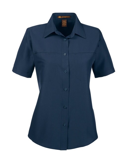 Harriton&#xAE; Ladies Key West Short-Sleeve Performance Staff Shirt
